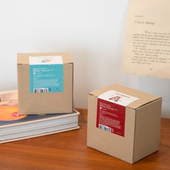 루카랩 케어베어 손잡이 투명 글래스 유리컵