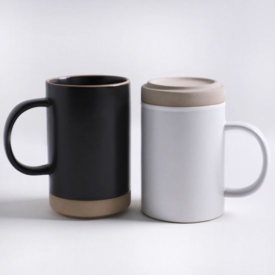 서하 도자기 무광 머그, 손잡이컵 420ml 2color