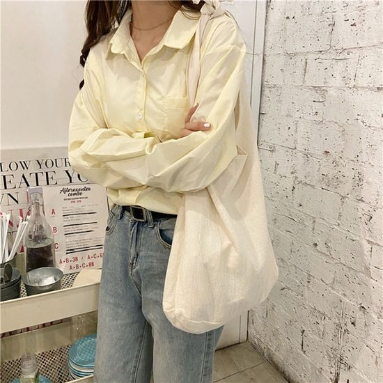 샐리 리본 에코백(아이보리) 데일리 매듭 캔버스백