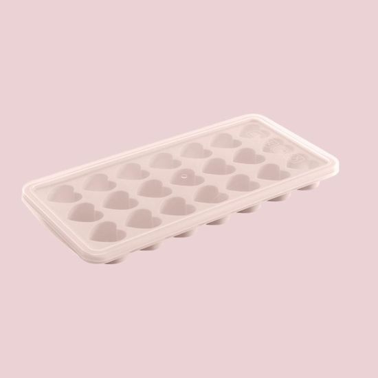 1+1 파스텔 귀여운 하트모양 24구 얼음틀 뚜껑 실리콘틀
