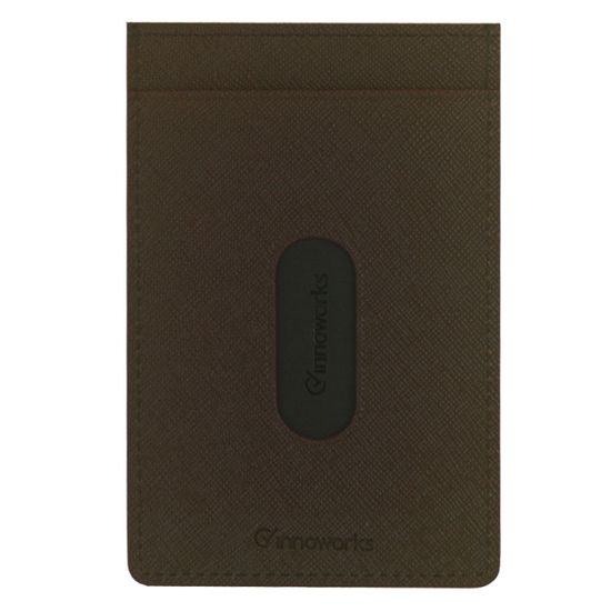 웍스 메쉬패턴 인조가죽 슬림 카드지갑 AS502 브라운