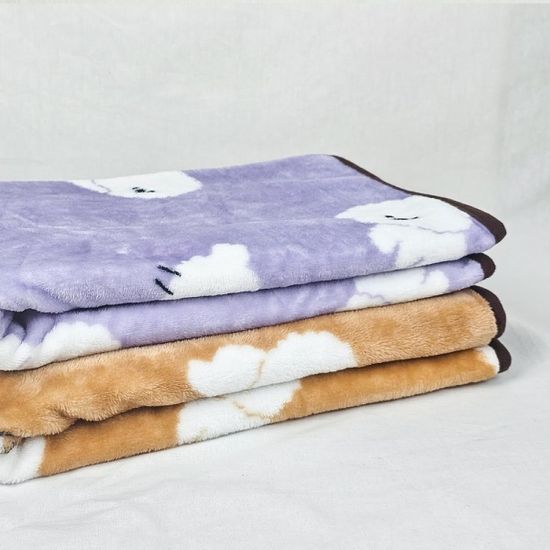 13000 숑숑비숑극세사담요(IL)-베이지라벤더