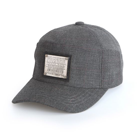 [디꾸보]메탈 포인팅 절개 카모 글렌체크 모자DCH-CU051