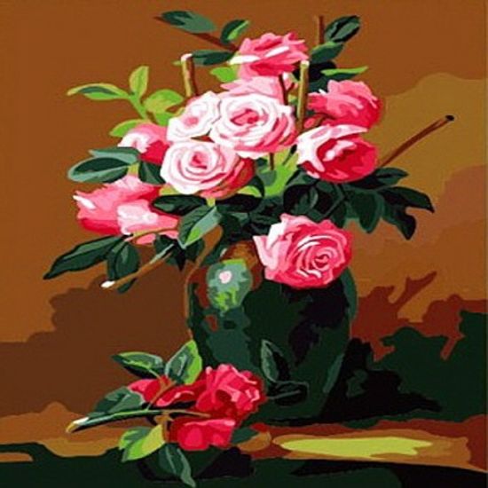 [DIY명화]E049 장미화병 size 50*40cm