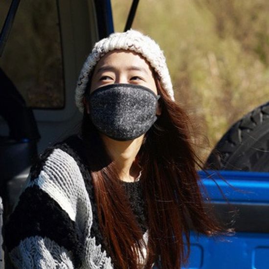 노르딕아일랜드 오가닉마스크 헤링본 그레이