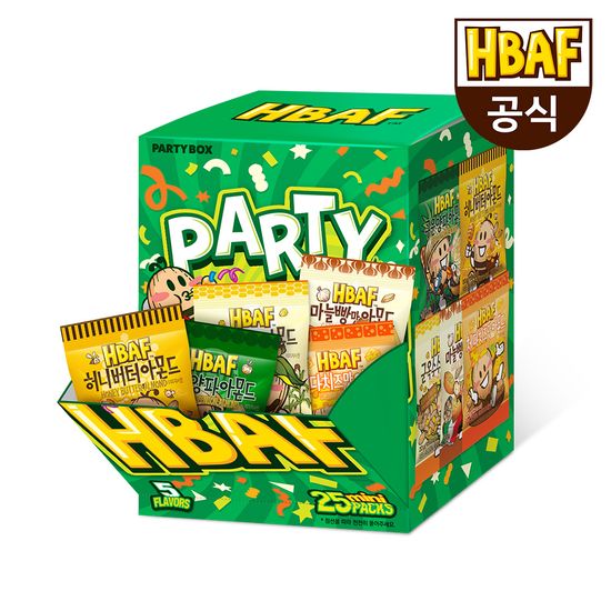 바프 파티박스 옐로우/그린/블루 학교학원사무실간식