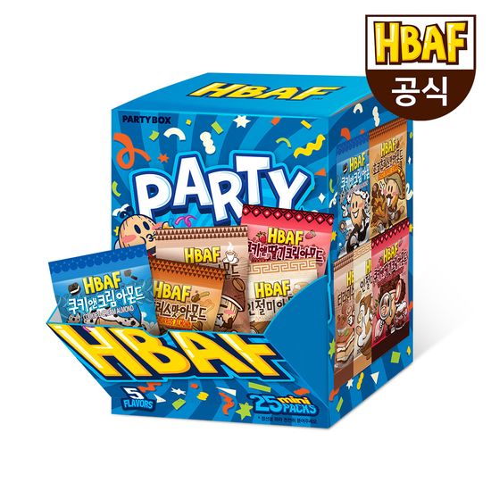 바프 파티박스 옐로우/그린/블루 학교학원사무실간식