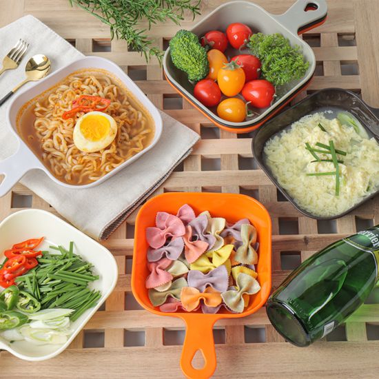 [유펍] 100%국내생산 손잡이 접시 8p(색상골고루발송)