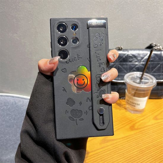 갤럭시 s25 24 23 22 홀로그램 캐릭터 스트랩 케이스