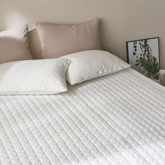 아밍 레벤 오가닉 면 60수 피그먼트 워싱 침대패드 Q