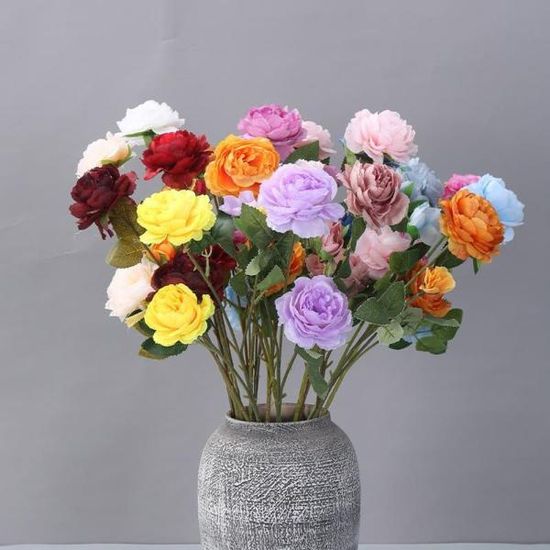 [와인앤쿡]플라워 작약 조화꽃 1개(색상 택1)