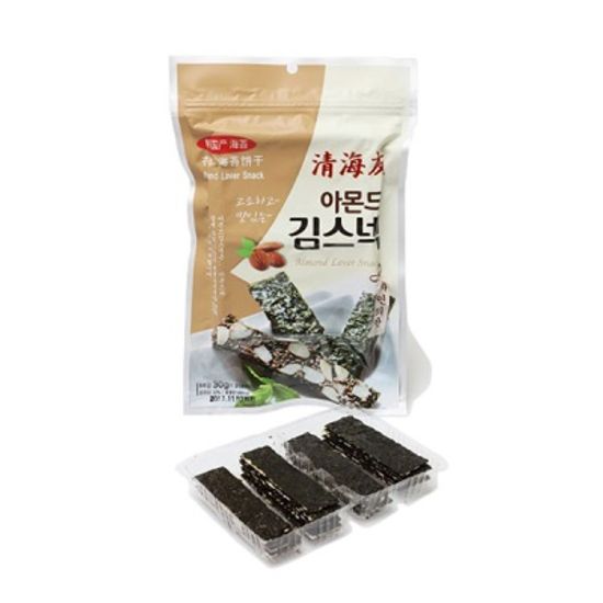 [청해우] 김스낵 고소하고 맛있는 아몬드 스낵김 x5팩
