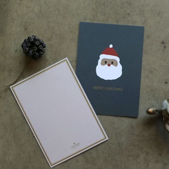 해피산타 크리스마스 카드 2장 세트  : 디자인 엽서