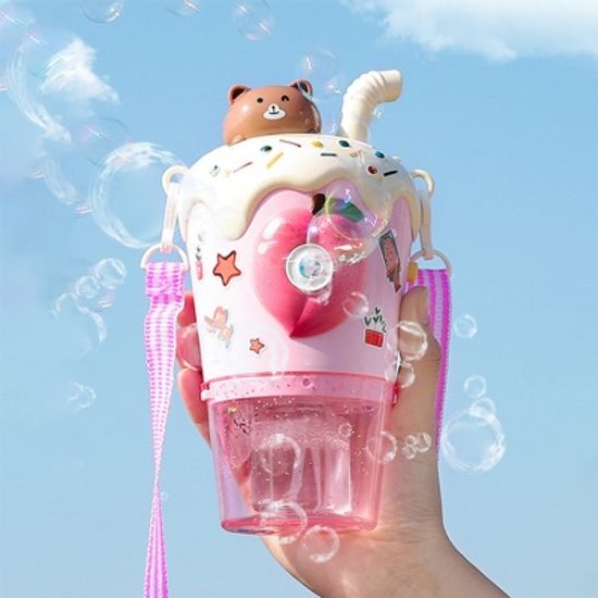 led 뮤직 동물 음료컵 비눗방울 버블 머신 데코스티커