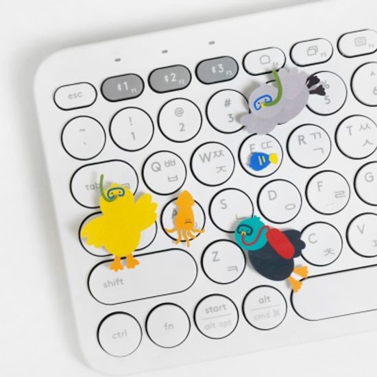 k-오리 언더더씨 바다 다꾸 씰스티커