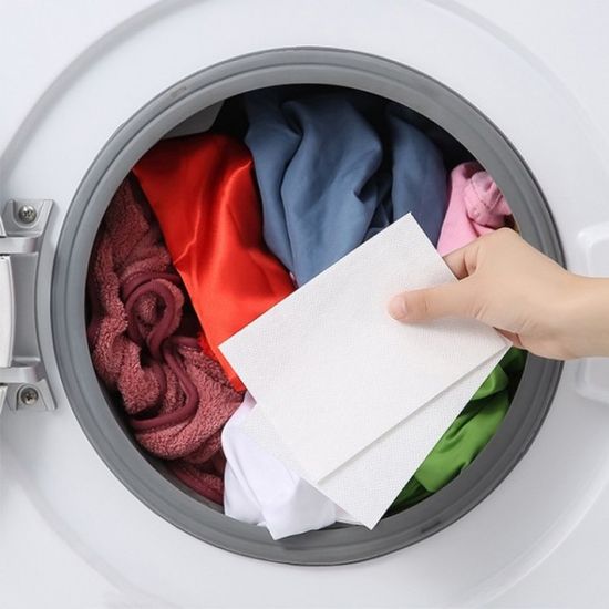 흰옷 얼룩 제거 세탁 이염 방지 시트 티슈 50매