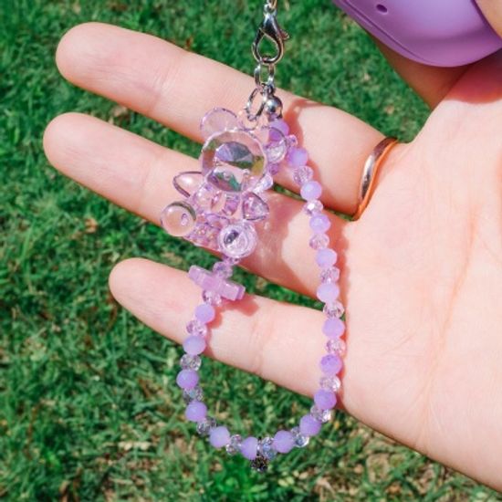 키치베어 비즈 스트랩 키링 핸드폰줄