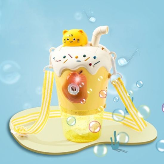 LED 동물 음료컵 버블 건 자동 비눗방울 장난감 머신