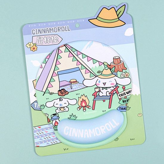 산리오 캠핑 손목보호 마우스패드-시나모롤(WD3A87E)