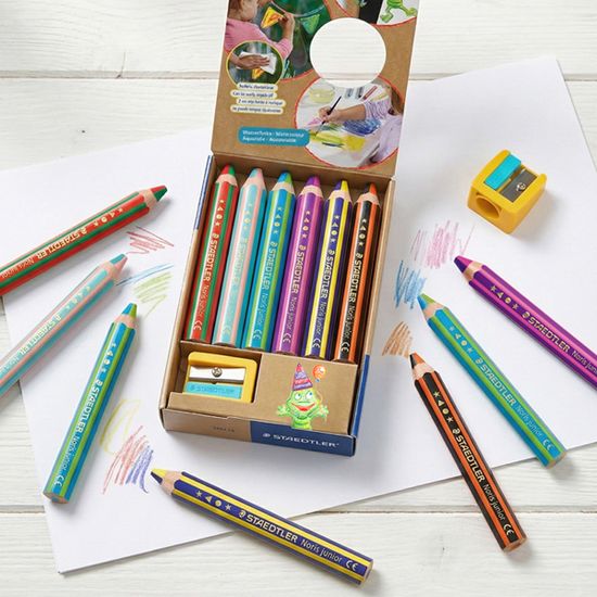 [스테들러] 노리스 주니어 듀오 색연필 6색 세트