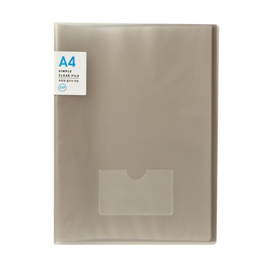 아트박스 클리어화일30P 블랙