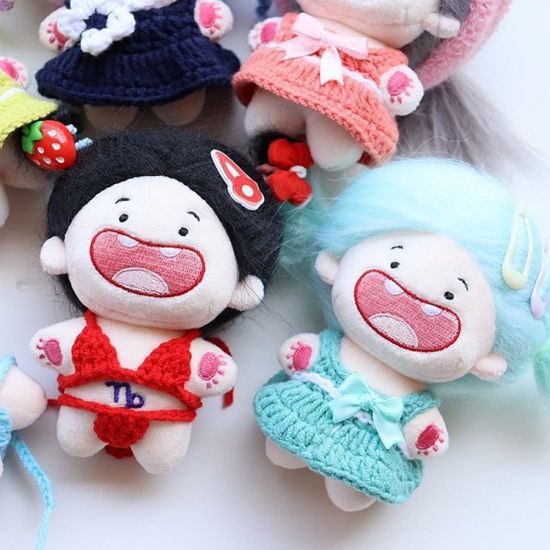 DIY 별자리 인형 머리 뜨개 옷 꾸미기 키링 가방 장식
