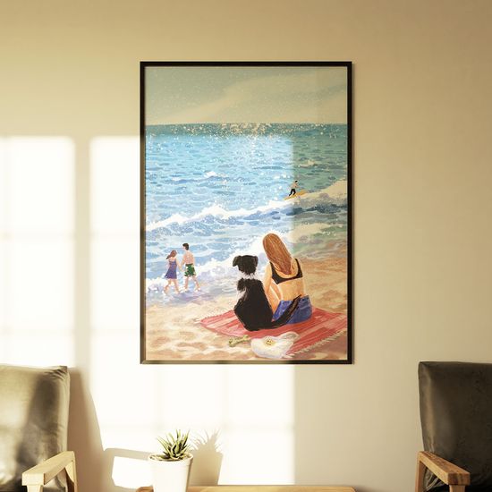 양양, 수빈 작가 인테리어 거실 그림 액자