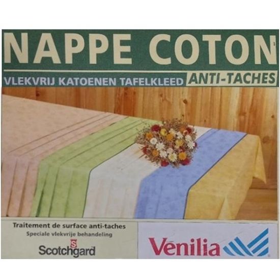 베닐리아 얼룩방지 면 식탁보(NAPPE COTON)1개