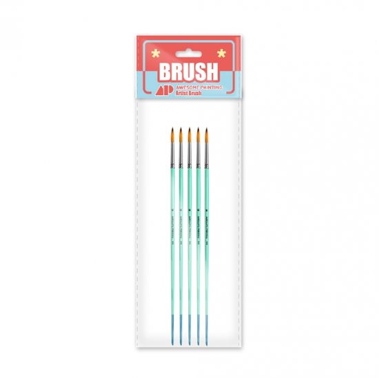 어썸페인팅 AP 수채화붓 둥근붓 6호 5개입 (RND-6)