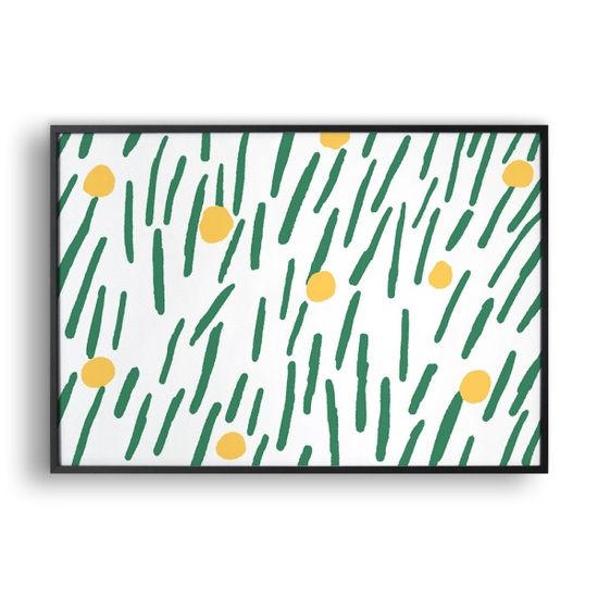 민들레풀밭 (Art Print)/ 일러스트 액자