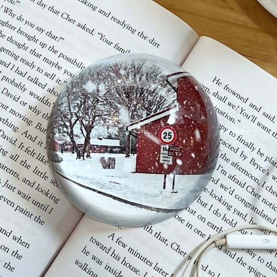 마이시리즈 스노우 유리 문진 스노우볼 페이퍼웨이트