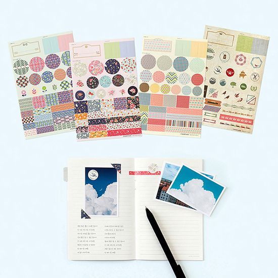 데코 스티커 4종 패키지