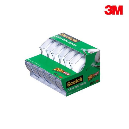 3M 스카치 매직 테이프(12mm*11m) 세이빙팩 2개(12ea)