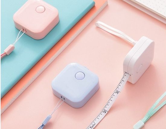 사무용품 미니 양면줄자 2개 색랜덤발송