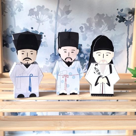 유형원,이익,정약용:농업중시학자_역사페이퍼토이68.3