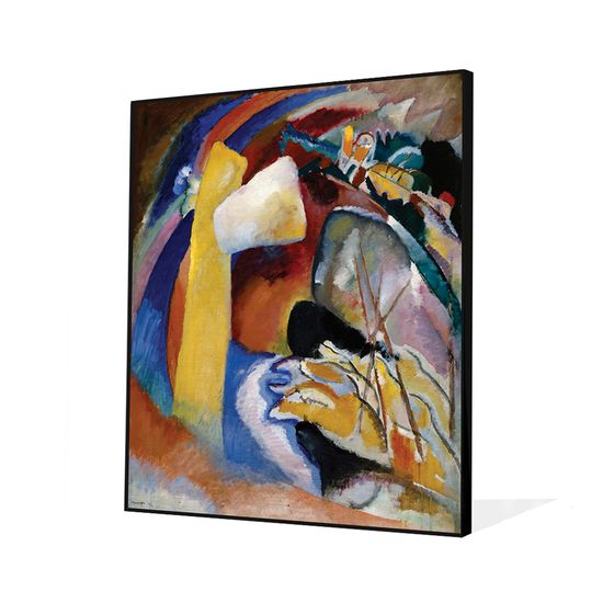 칸딘스키 - 화이트 폼이 있는 그림을 위한 습작