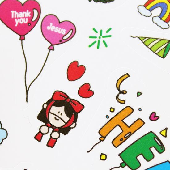  부활절 꾸미기 스티커_ 기쁨 부활절 