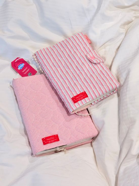 [북커버] 시어서커 핑크 - 2 color