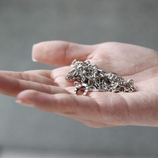 바이데이지 SN066 볼드체인 펜던트 실버목걸이