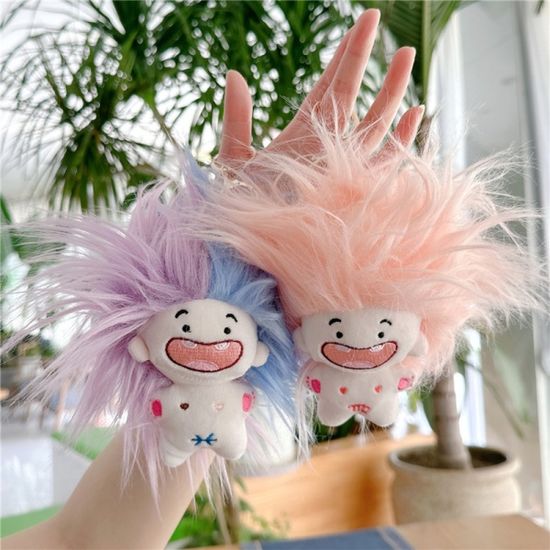 머리카락 스타일링 봉제 인형 12궁 별자리 자수 키링