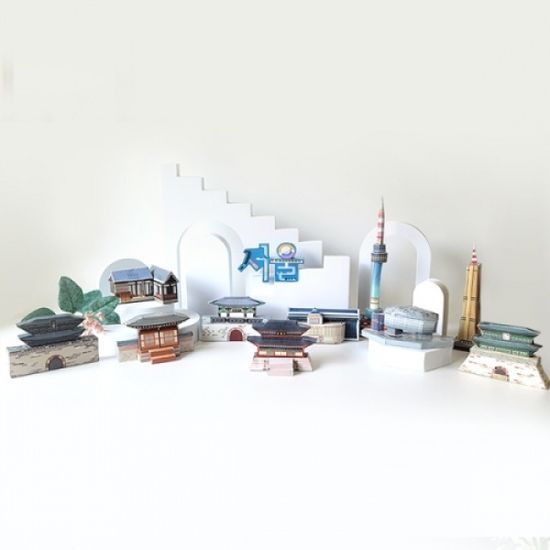 서울랜드마크페이퍼토이11종set_서울시청 외 10종