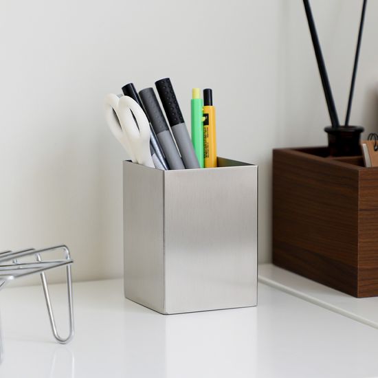 스텐 304 브러쉬 연필꽂이 칫솔 다용도 꽂이