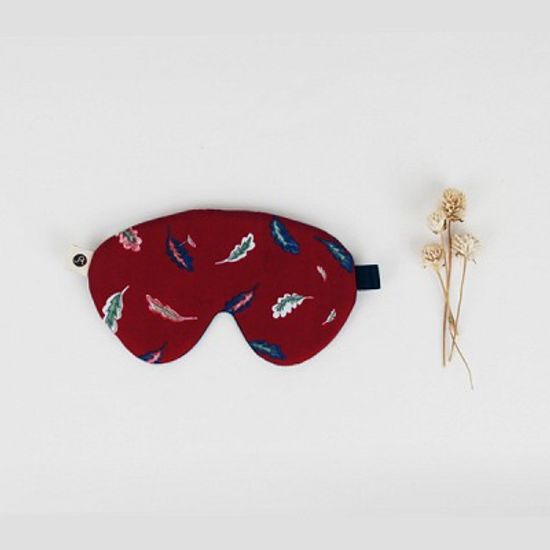 Vernon sleep mask 003 two-tone leaf burgundy