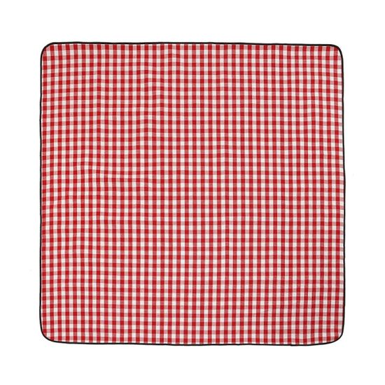 감성캠핑 잔체크 돗자리(200x200cm)바캉스 야외돗자리