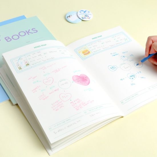 키즈바인더 초등 저학년고학년 독서기록장 스티커세트