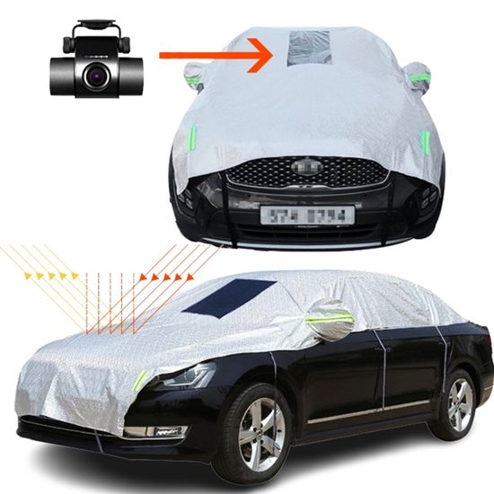 하프 바디커버 더뉴K5 2호 실버 자동차커버(WB6739C)