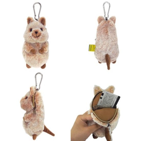 플러피애니멀-행복한쿼카 파우치/키홀더