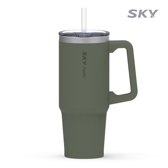[1+1] 스카이 데일리 텀블러 900ML+ 빨대 보온 보냉