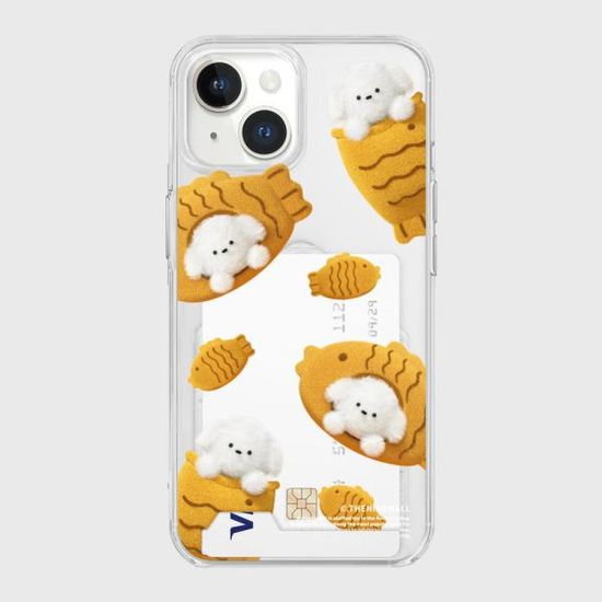pattern fish bread puppy [투명 카드수납 케이스]