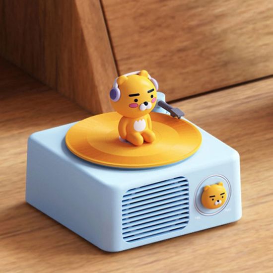 카카오프렌즈 블루투스 턴테이블 스피커 라이언